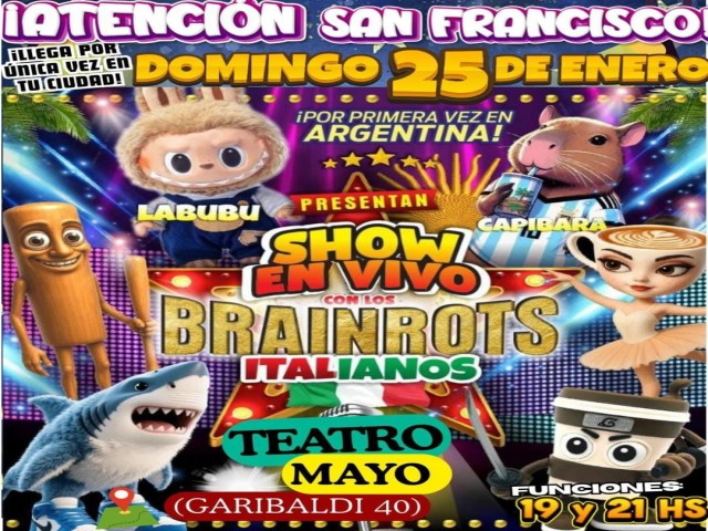 Show en vivo con Brainrots Italianos
