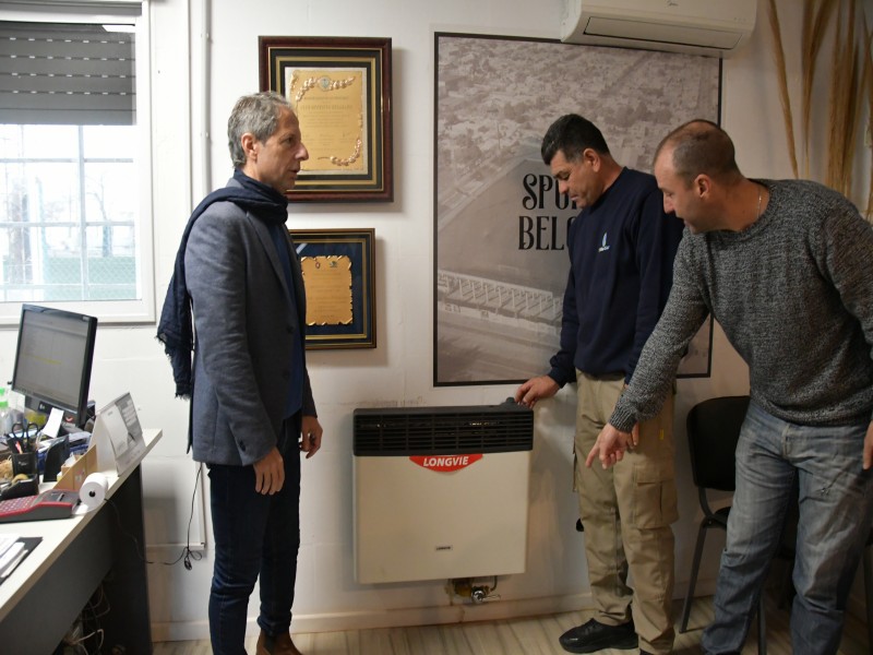 Se inauguró el servicio de gas natural en el club Sportivo Belgrano