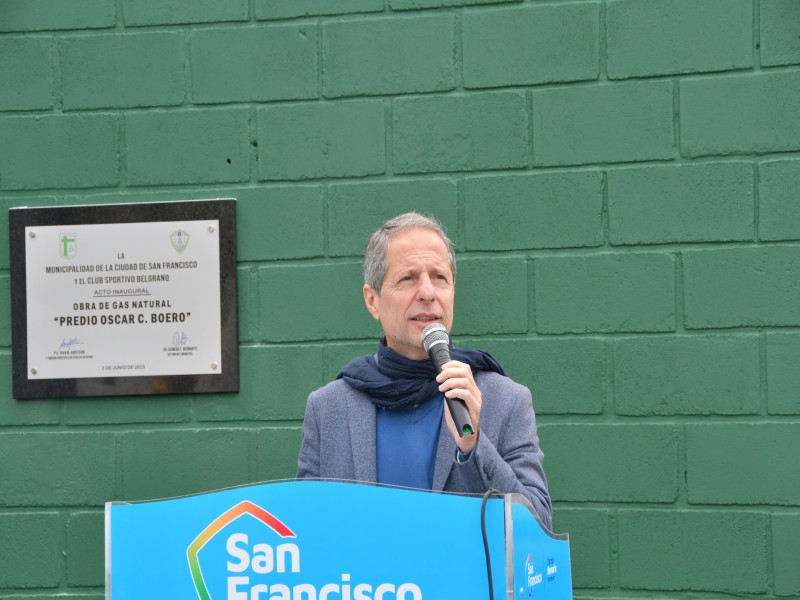 Se inauguró el servicio de gas natural en el club Sportivo Belgrano