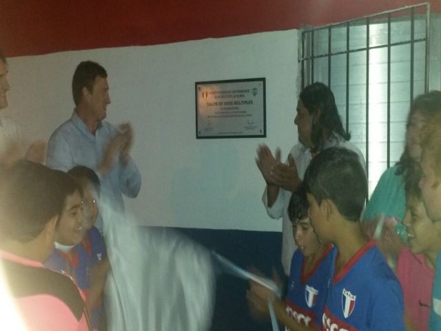 García Aresca participó de la inauguración de nuevas obras en Club Los Albos