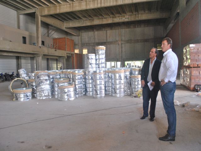 El intendente supervisó las obras en el Superdomo de la ciudad