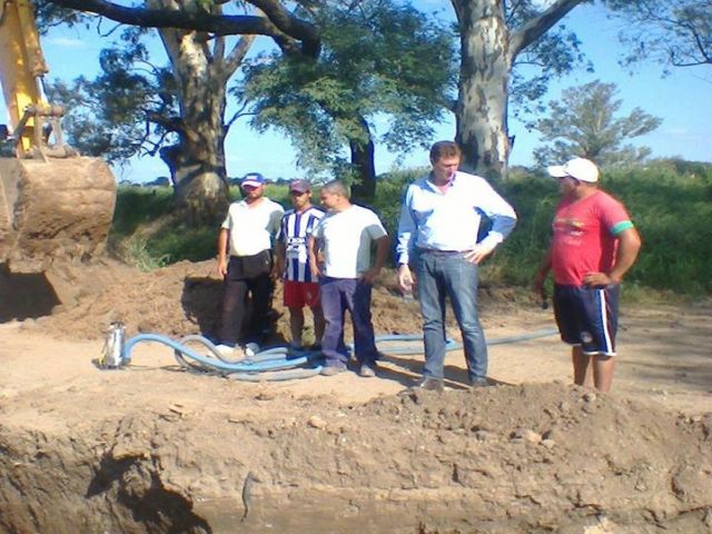 Avanza obra para mejorar el desagüe en el sector norte