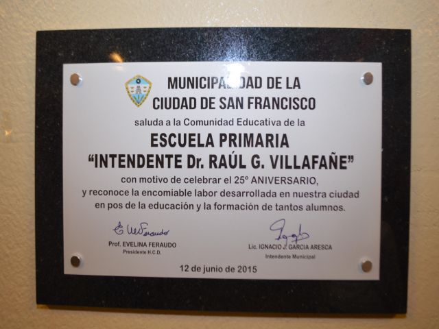 La Escuela Raúl G. Villafañe celebró sus 25 años de existencia