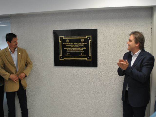 La Soc. Rural inauguró la primera etapa de ampliación de sus oficinas administrativas