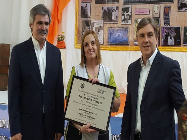 Conmemoraron el 75º aniversario de la escuela Pte. Hipólito Yrigoyen
