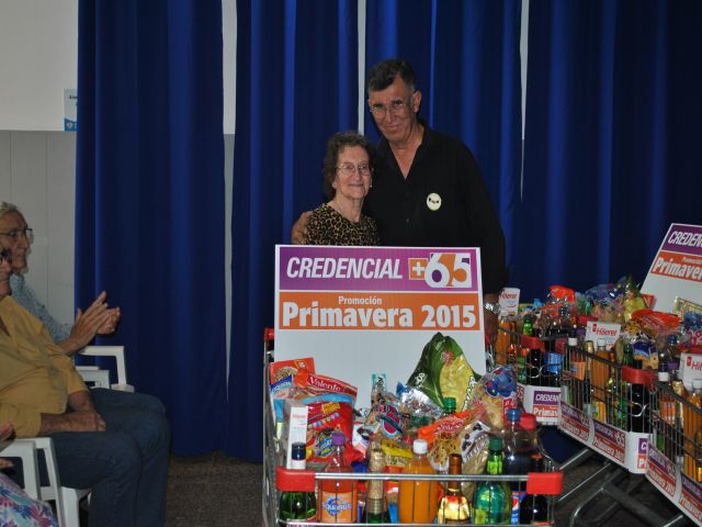 Entrega de premios de la Promoción Primavera 2015 de la Credencial + 65