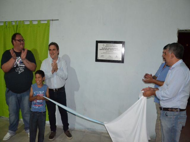 Llaryora inauguró SUM en barrio La Milka 