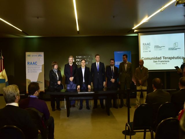 El intendente García Aresca participó de la presentación del Centro Terapéutico de Adicciones San Francisco