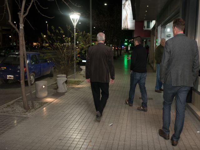 El intendente García Aresca inauguró las nuevas luces LED del centro
