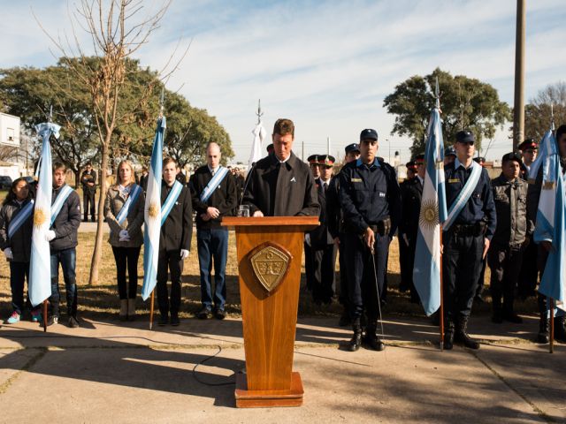 La ciudad conmemoró el Día de la Bandera