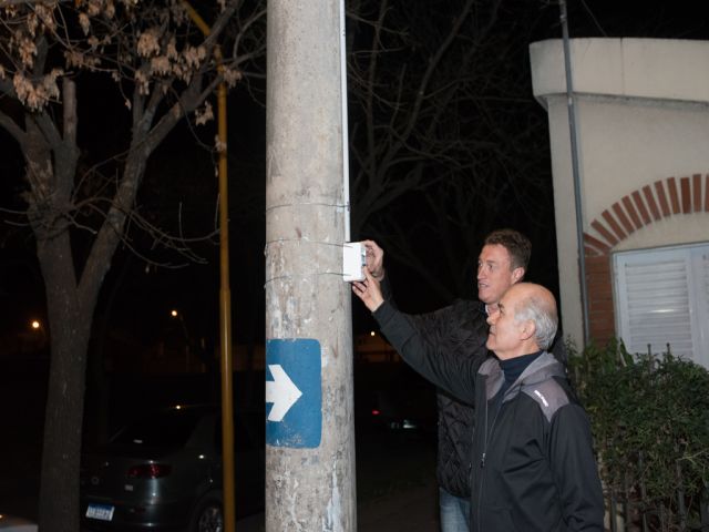 Más iluminación para barrio Roque Sáenz Peña