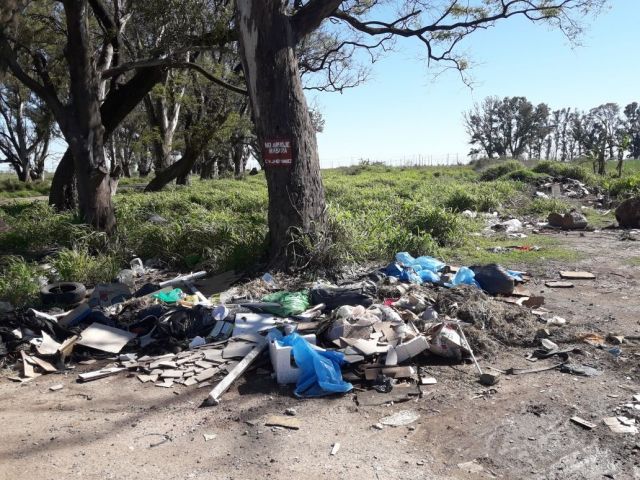 Limpieza de minibasurales y arreglo de calles de tierra 