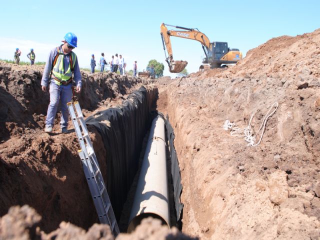 Avanzan los trabajos de la nueva Cloaca Máxima y Colector Sur