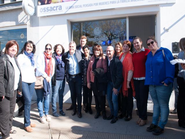 Quedó inaugurada la sede la obra social de amas de casa en San Francisco