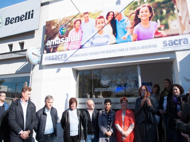 Quedó inaugurada la sede la obra social de amas de casa en San Francisco