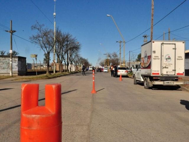 Se concretó operativo de control de tránsito interfuerzas
