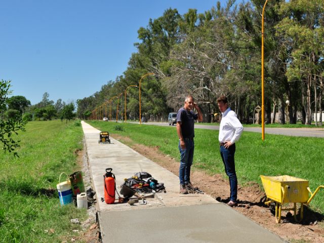 El intendente García Aresca recorrió la nueva obra de la Costanera Norte