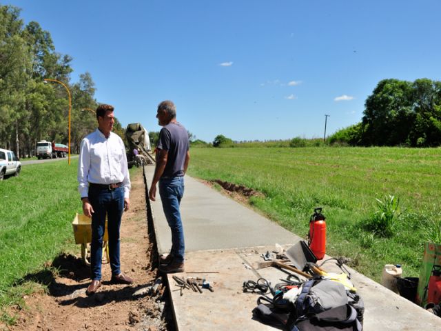 El intendente García Aresca recorrió la nueva obra de la Costanera Norte