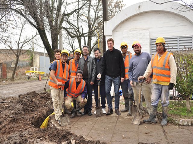 El intendente recorrió la finalización de la primera etapa de la obra de gas natural en Bº La Milka