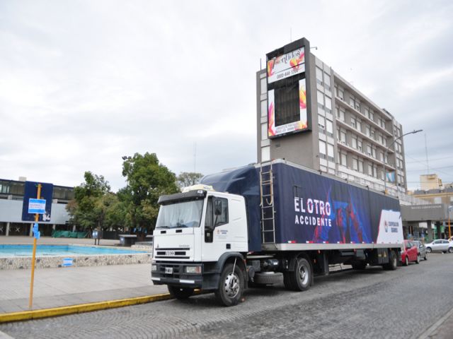 Concientización vial: simulador de realidad virtual pasó por la ciudad