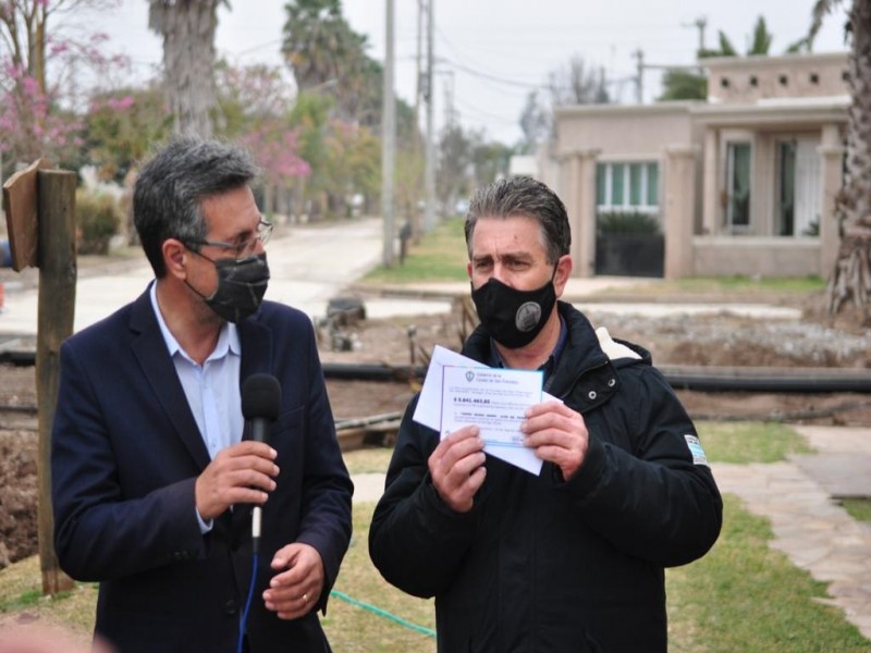 Cordón cuneta: en días comienza la obra en Altos del Prado