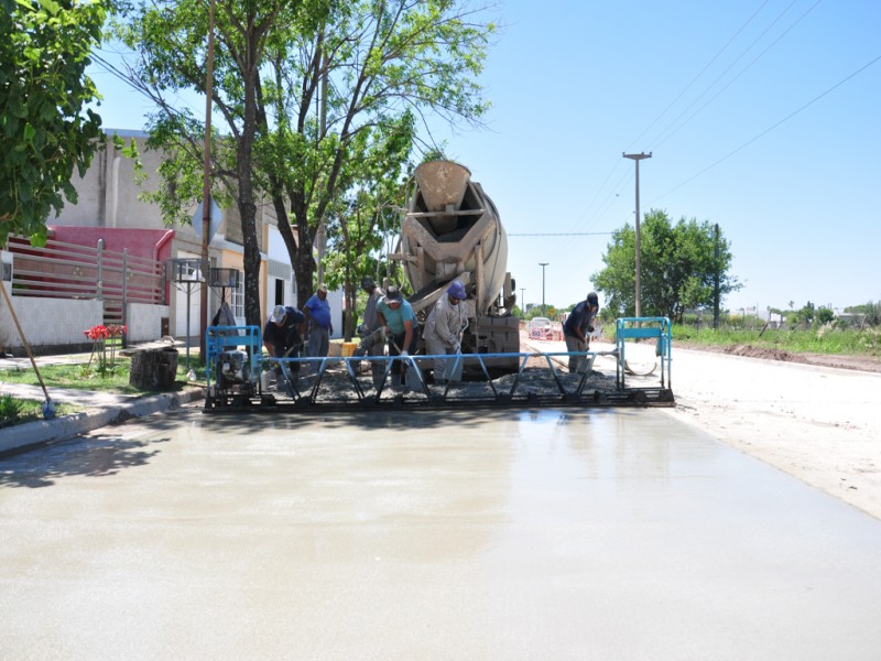 Bº Independencia cerca de completar la pavimentación prevista