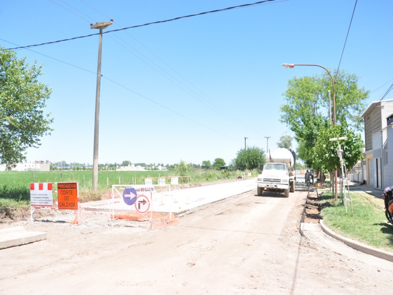 Bº Independencia cerca de completar la pavimentación prevista