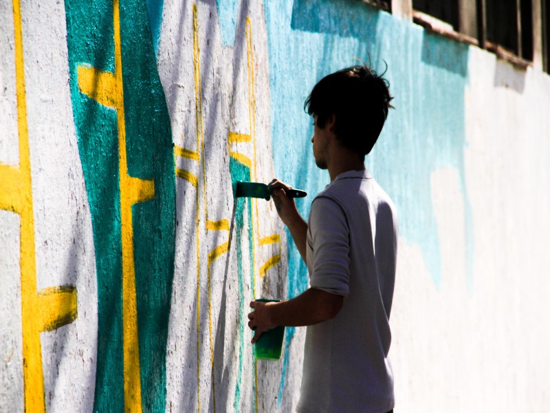 Se suman nuevos murales de Mario Lange en diferentes puntos de la ciudad