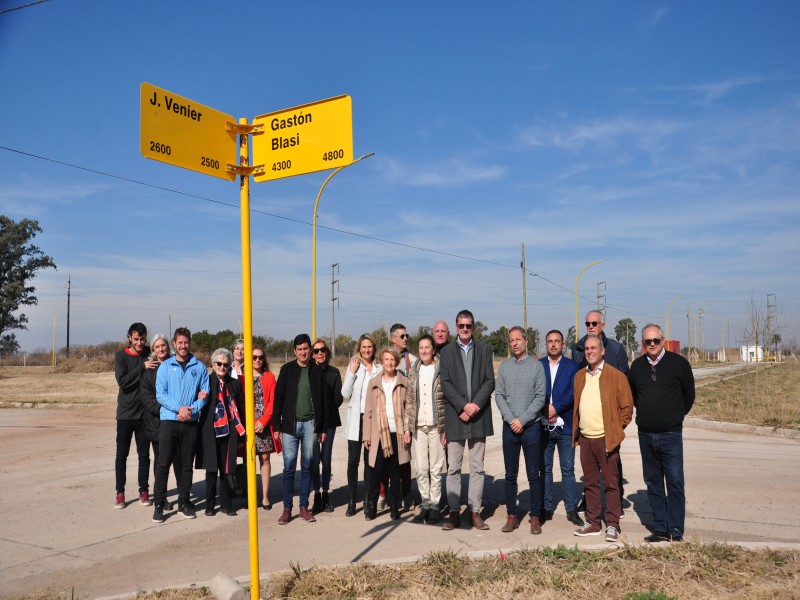 Reconocimiento: Tres nuevas calles del Parque Industrial llevan el nombre de empresarios de la ciudad