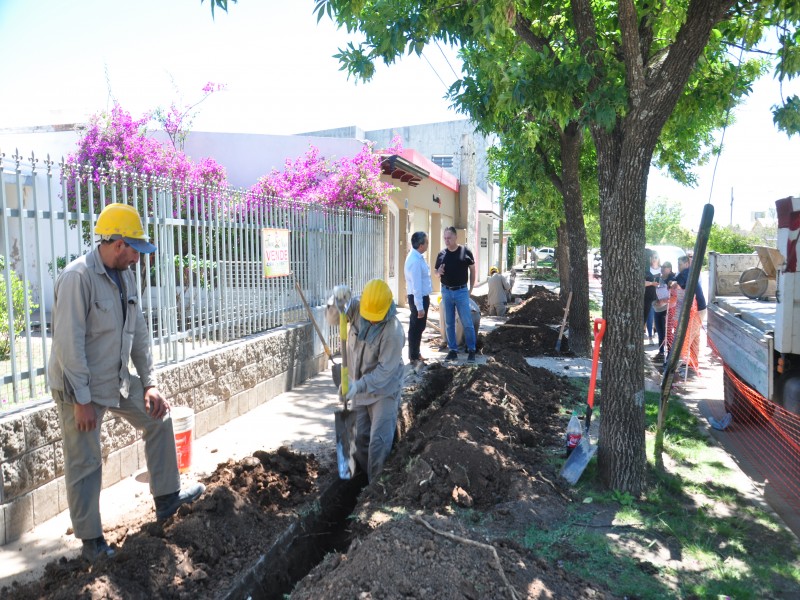 Comenzaron los trabajos de la tercera etapa de la obra de gas natural en barrio Parque