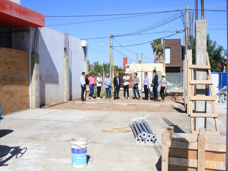 Supervisaron la ampliación de la escuela ProA de barrio Ciudad