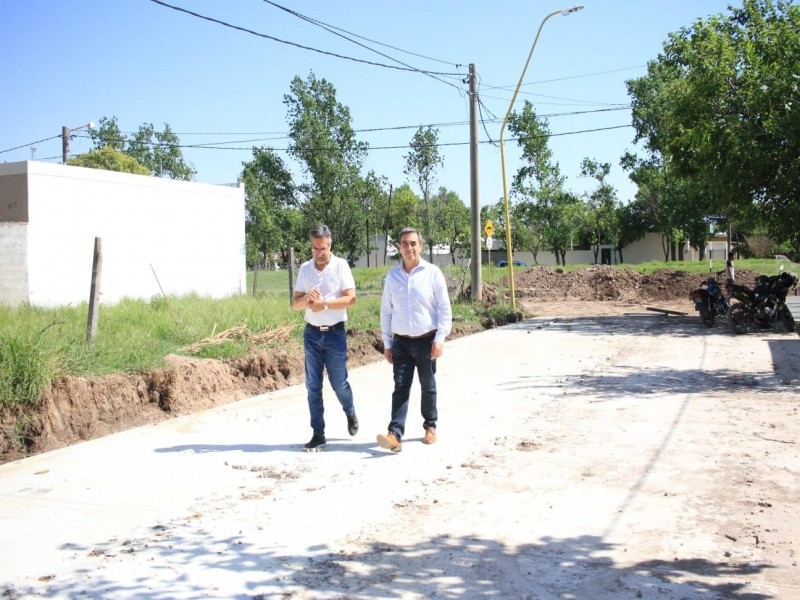 Se encuentra en la etapa final la pavimentación de Bº 9 de Septiembre