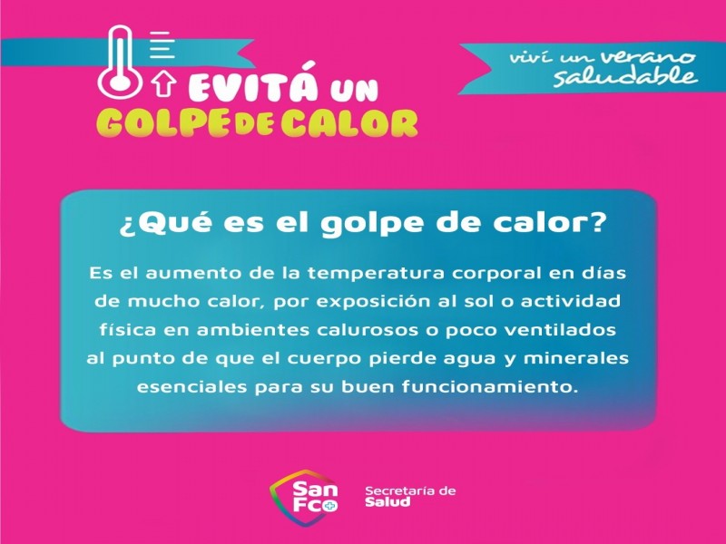 Recomendaciones ante el registro de altas temperaturas