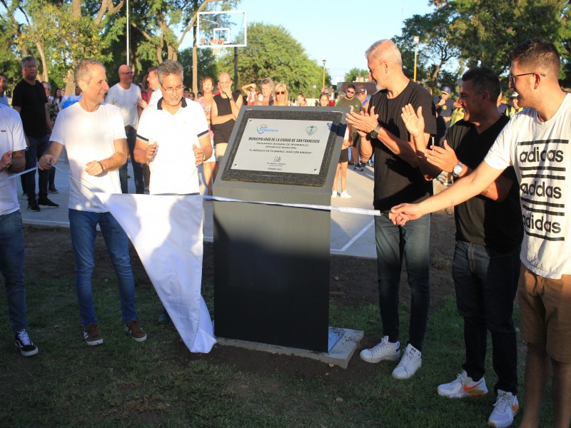 Quedó inaugurada la segunda cancha de básquet 3x3 de la ciudad