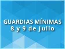 Guardias mínimas: 8 y 9 de Julio