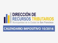 Calendario Impositivo Octubre 2016