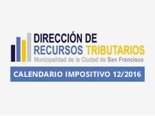 Calendario Impositivo Diciembre 2016