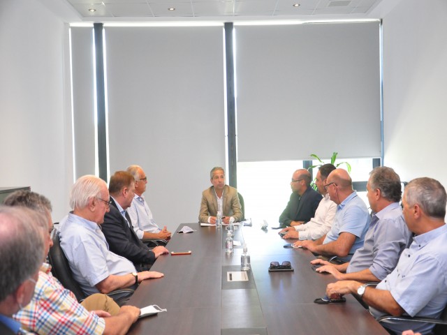 Integrantes del Parque Industrial San Francisco recibieron a Bernarte en su sede