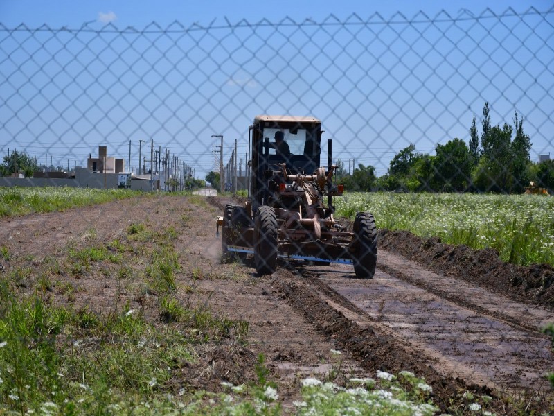 Comenzaron los trabajos para la apertura de calle España y Bv. Buenos Aires