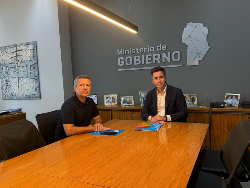 Avanzan las obras en San Francisco: Damián Bernarte se reunió con el ministro de gobierno Manuel Calvo