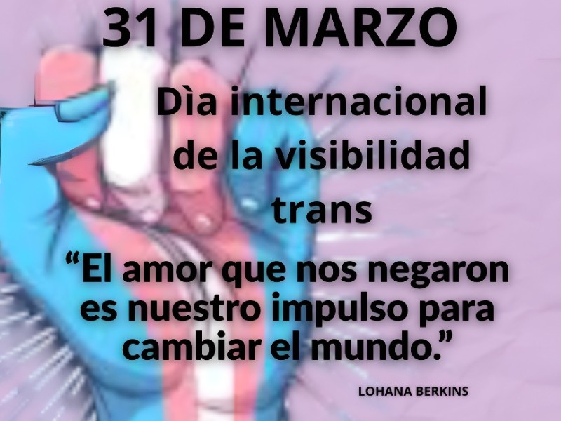 Organizan conversatorio y muestra audiovisual por el Día Internacional de la Visibilidad Trans